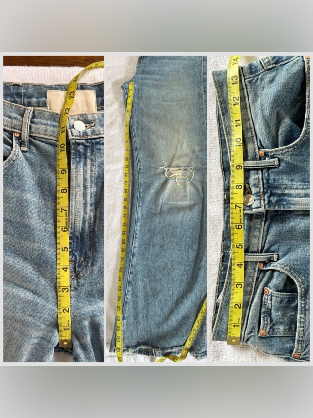 MOTHER DENIM - The Lasso Sneak Chew High Rise Jeans Size 26 - Picture 12 of 12